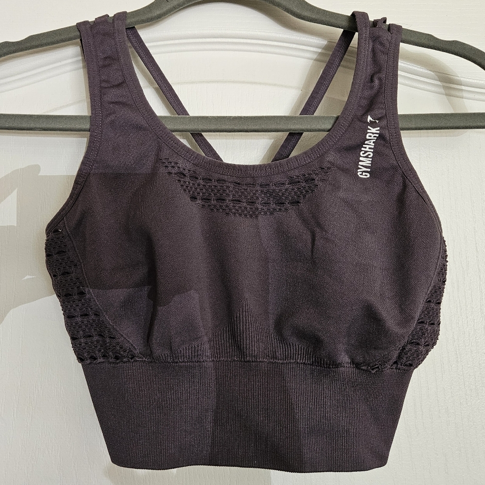 Gymshark Women's Greyish Purple Sports Bra
